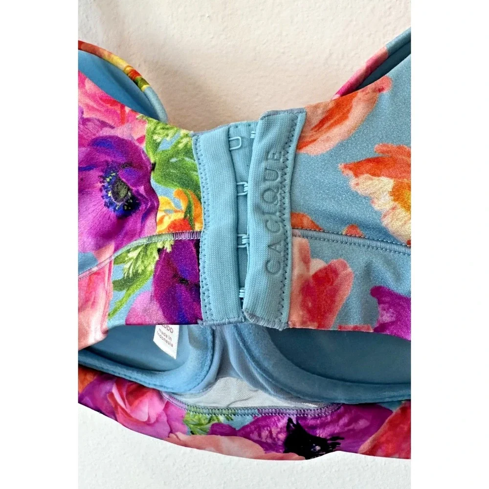 Cacique Lane Bryant Lightly Lined Balconette Bra 42DDD Floral